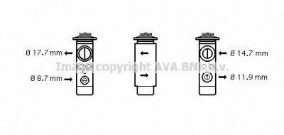 AVA QUALITY COOLING ol1580 -  Расширительный клапан, кондиционер